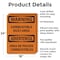 Signmission Combustible Dust Area Bilingual OSHA Warning Sign, Aluminum, 18in W x 24in L, 2PK OS-2PACK-WS-A-1824-L-12524 - alternate 7